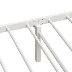 vidaXL Estructura de cama sin colchón plegable acero 75x190 cm Blanco Best