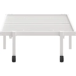 vidaXL Estructura de cama sin colchón plegable acero 75x190 cm Blanco Best