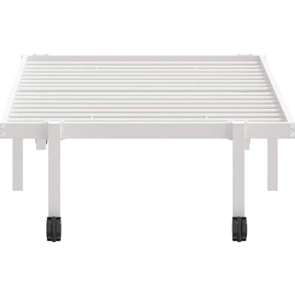 vidaXL Estructura de cama sin colchón plegable acero 75x190 cm Blanco Best