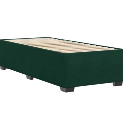 vidaXL Estructura de cama sin colchón terciopelo 80x200cm Verde oscuro Online