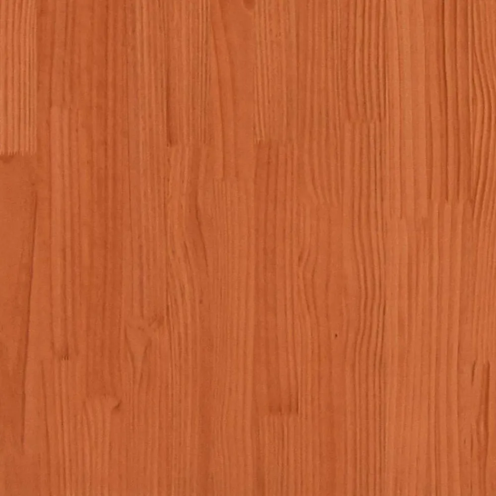 Niños vidaXL Mobiliario Para Bebés Y Niños Pequeños-Estructura de cama infantil madera de pino marrón cera 90x190cm