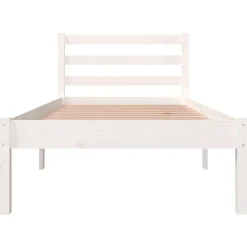 vidaXL Estructura de cama individual sin colchón 75x190 cm Blanco Clearance