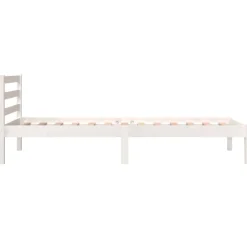 vidaXL Estructura de cama individual sin colchón 75x190 cm Blanco Clearance