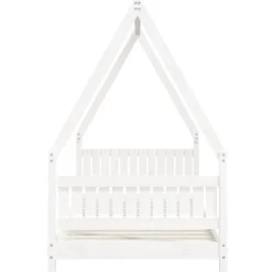 vidaXL Estructura de cama para niños madera de pino 90x200 cm Blanco Best