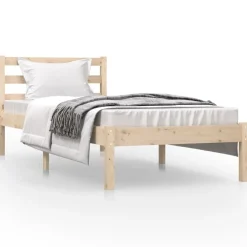 vidaXL Camas Y Accesorios-Estructura de cama individual sin colchón 75x190 cm