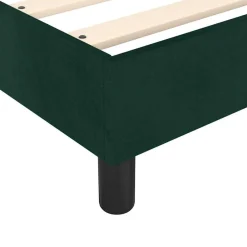 vidaXL Estructura de cama con somier terciopelo 80x200cm Verde oscuro Clearance