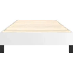 vidaXL Estructura de cama con somier cuero sintético 80x200 cm Blanco Hot