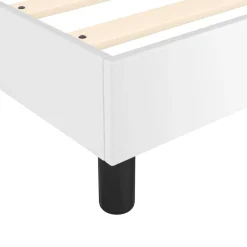 vidaXL Estructura de cama con somier cuero sintético 80x200 cm Blanco Hot