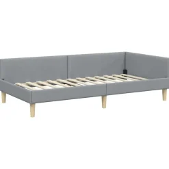 vidaXL Estructura de cama en esquina 80 x 200 cm tela Gris claro Online