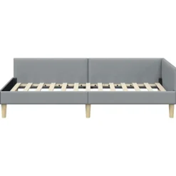 vidaXL Estructura de cama en esquina 80 x 200 cm tela Gris claro Online