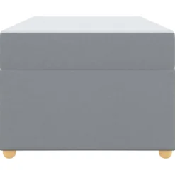 vidaXL Estructura de cama con colchón 80 x 200 cm tela Gris claro Sale