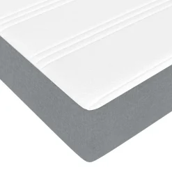 vidaXL Estructura de cama con colchón 80 x 200 cm tela Gris claro Sale