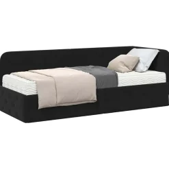 vidaXL Estructura de cama en esquina 80 x 200 cm Terciopelo Negro Online