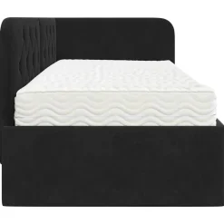 vidaXL Estructura de cama en esquina 80 x 200 cm Terciopelo Negro Online