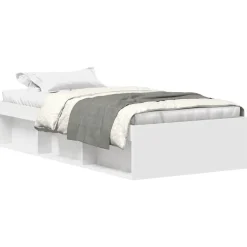 vidaXL Camas Y Accesorios-Estructura de cama blanca 90x200 cm