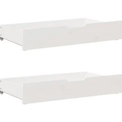vidaXL Camas Y Accesorios-Estructura de cama sin colchón madera de pino blanca 140x200 cm