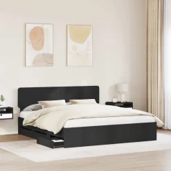 vidaXL Conjuntos De Muebles|Camas Y Accesorios-Estructura de cama 200 x 200 cm Madera de ingeniería