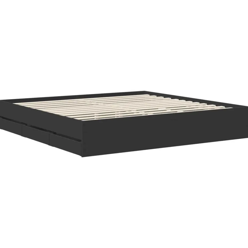 vidaXL Conjuntos De Muebles|Camas Y Accesorios-Estructura de cama 200 x 200 cm Madera de ingeniería