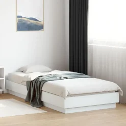 vidaXL Estructura de cama madera de ingeniería blanca 100x200 cm Blanco Sale