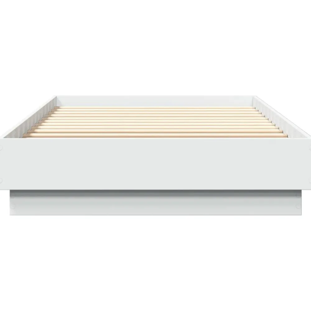 vidaXL Estructura de cama madera de ingeniería blanca 100x200 cm Blanco Sale