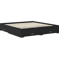 vidaXL Estructura de cama con cajón 180 x 200 cm Roble negro Clearance