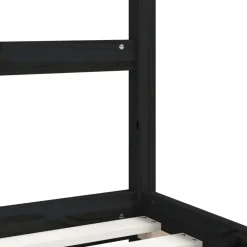 vidaXL Estructura de cama para niños madera de pino 90x190 cm Negro New