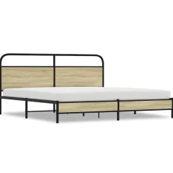 vidaXL Camas Y Accesorios-Estructura de cama sin colchón metal 180x200 cm