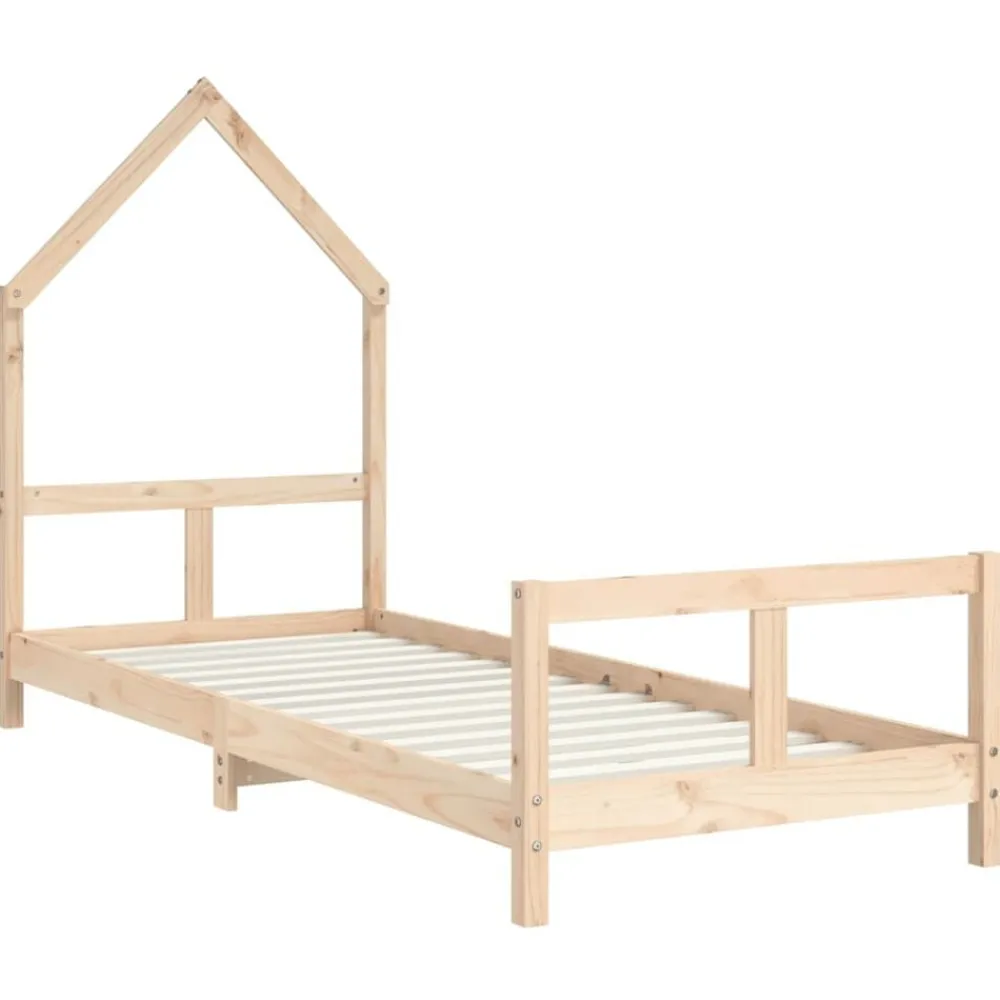 vidaXL Estructura de cama para niños madera maciza de pino 80x200 cm Natural Sale