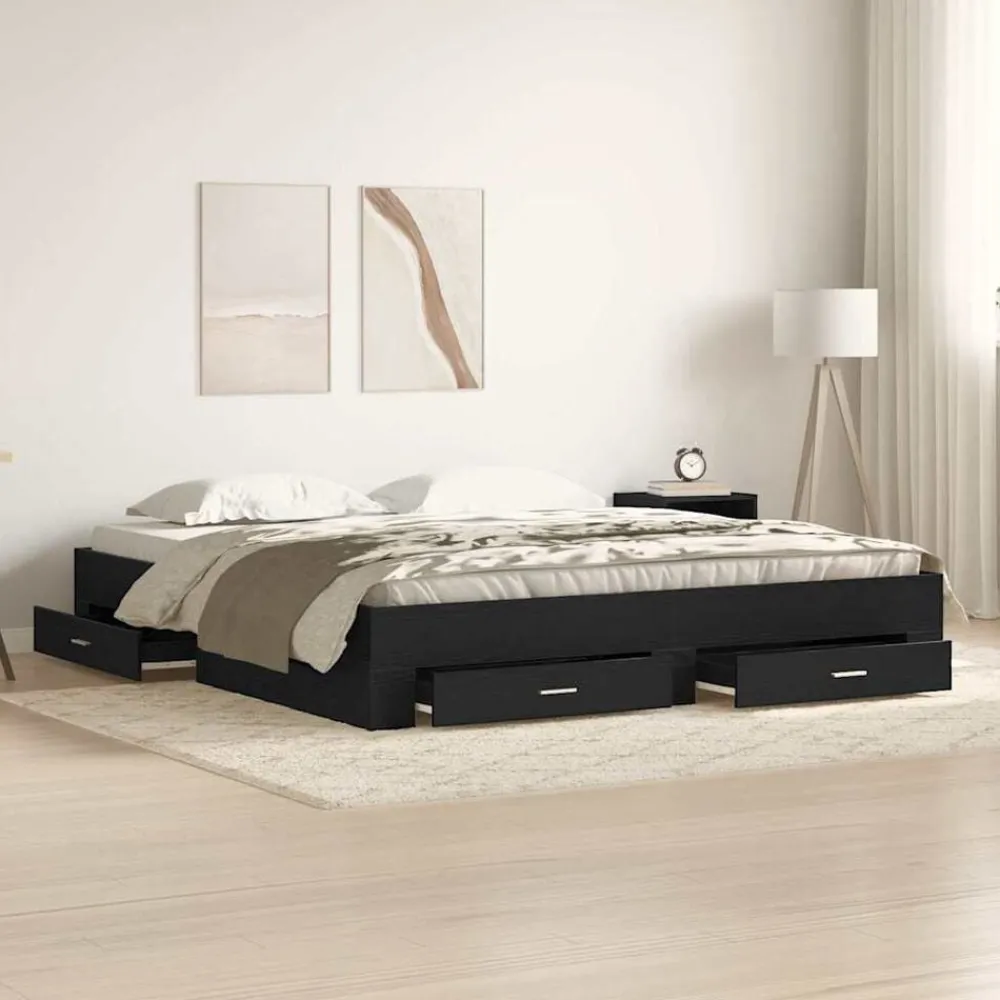 vidaXL Camas Y Accesorios-Estructura de cama con cajón 180 x 200 cm