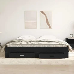 vidaXL Camas Y Accesorios-Estructura de cama con cajón 180 x 200 cm
