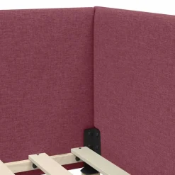 vidaXL Estructura de cama en esquina Rojo vino 80 cm x 200 cm Rojo vino tinto Outlet
