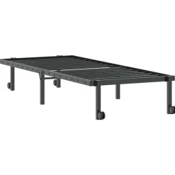 vidaXL Camas Y Accesorios-Estructura de cama sin colchón plegable acero 75x190 cm