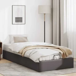 vidaXL Estructura de cama otomana sin colchón 80x200 cm Gris Best