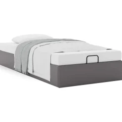 vidaXL Estructura de cama otomana sin colchón 80x200 cm Gris Best