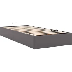 vidaXL Estructura de cama otomana sin colchón 80x200 cm Gris Best