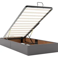 vidaXL Estructura de cama otomana sin colchón 80x200 cm Gris Best