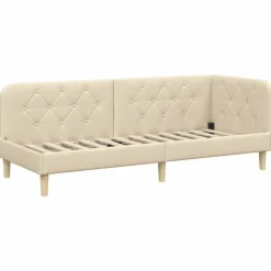 vidaXL Estructura de cama en esquina 80 x 200 cm tela Crema Hot
