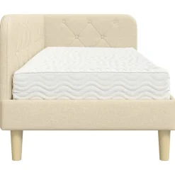 vidaXL Estructura de cama en esquina 80 x 200 cm tela Crema Hot