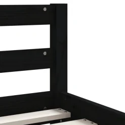 vidaXL Estructura de cama niños con cajones madera pino 80x200cm Negro Discount