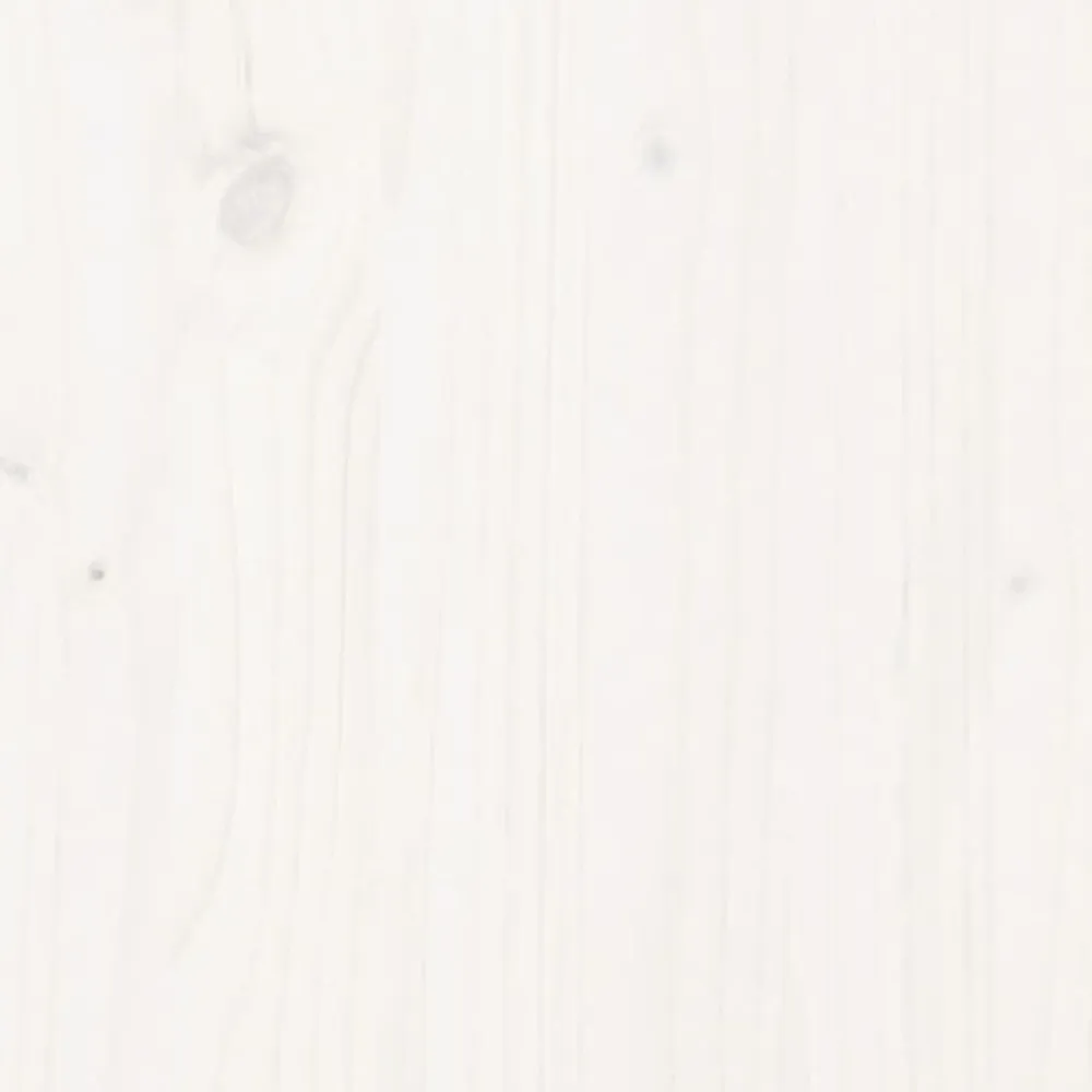 vidaXL Estructura de cama sin colchón madera de pino blanca 150x200 cm Blanco Outlet