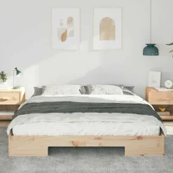 vidaXL Camas Y Accesorios-Estructura de cama Marrón 200 x 200 cm