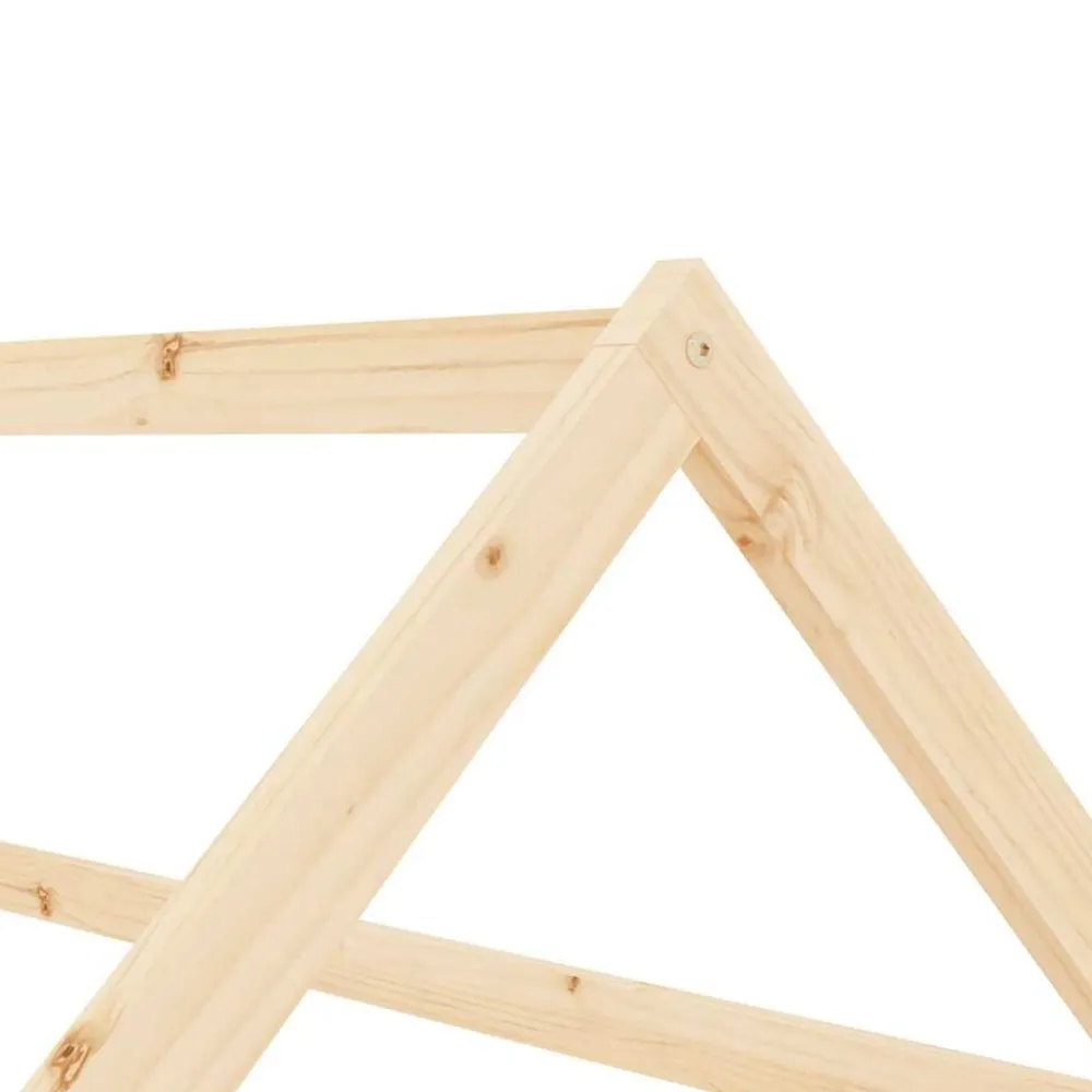 vidaXL Estructura de cama infantil de madera maciza de pino 70x140 cm Marrón Hot