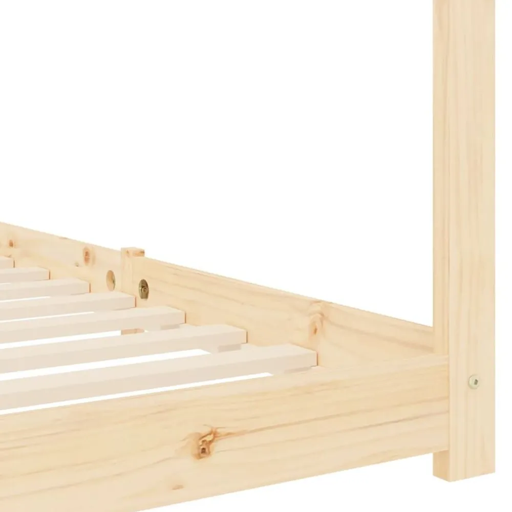 vidaXL Estructura de cama infantil de madera maciza de pino 70x140 cm Marrón Hot