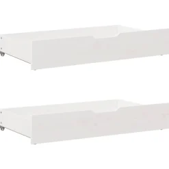 vidaXL Estructura de cama sin colchón madera maciza blanca 200x200 cm Blanco Discount