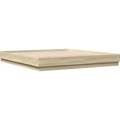 vidaXL Camas Y Accesorios-Estructura de cama madera de ingeniería 200x200 cm