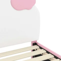 vidaXL Camas Y Accesorios-Estructura de cama para niños pequeños con cabecera PU