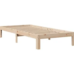 vidaXL Camas Y Accesorios-Estructura de cama con cajones madera maciza pino 75x190 cm