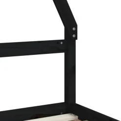 vidaXL Estructura de cama niños con cajones madera pino 80x200cm Negro Discount