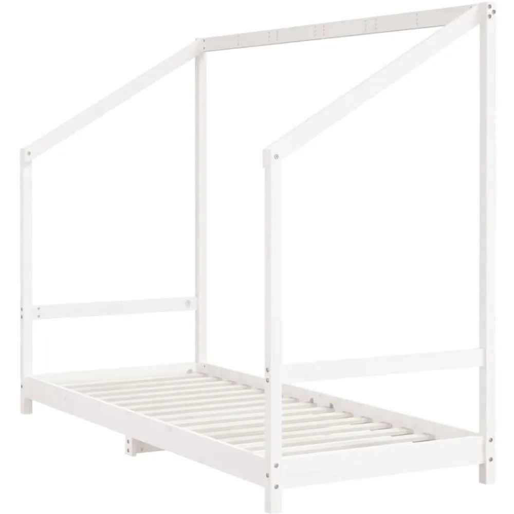 Niños vidaXL Mobiliario Para Bebés Y Niños Pequeños-Estructura de cama para niños madera pino 2x(80x200) cm