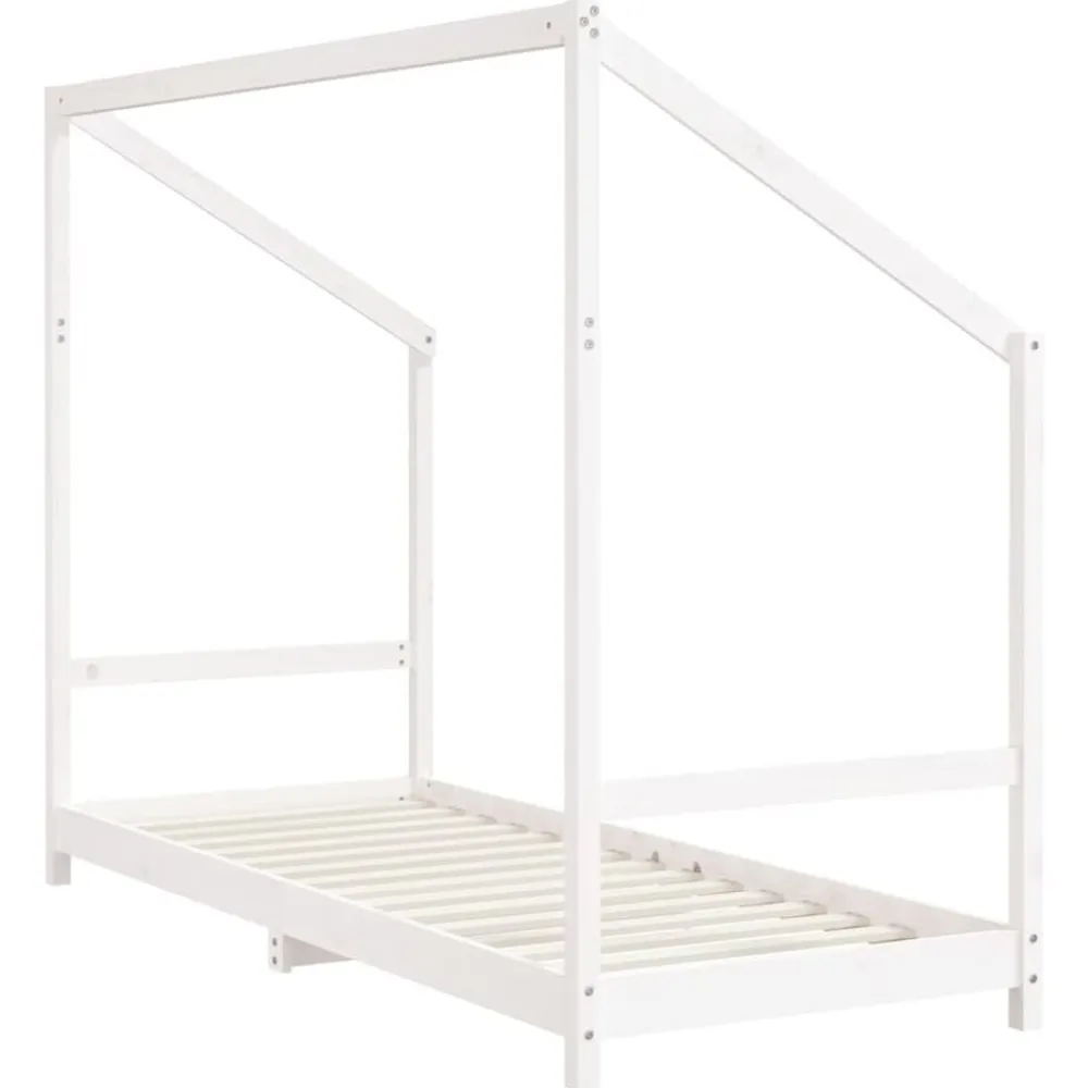Niños vidaXL Mobiliario Para Bebés Y Niños Pequeños-Estructura de cama para niños madera pino 2x(80x200) cm